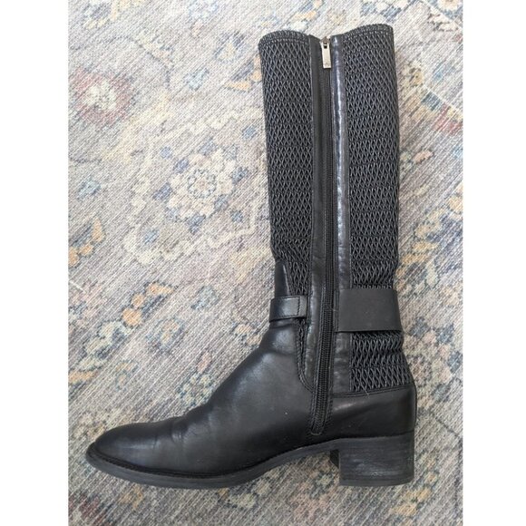 Aquatalia | Odilia Riding Boot in black leather - Picture 4 of 14